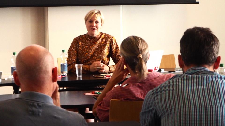 staatskantine mit Outi Kuittinen von Demos Helsinki in der Ahnengalerie Kanton Zürich