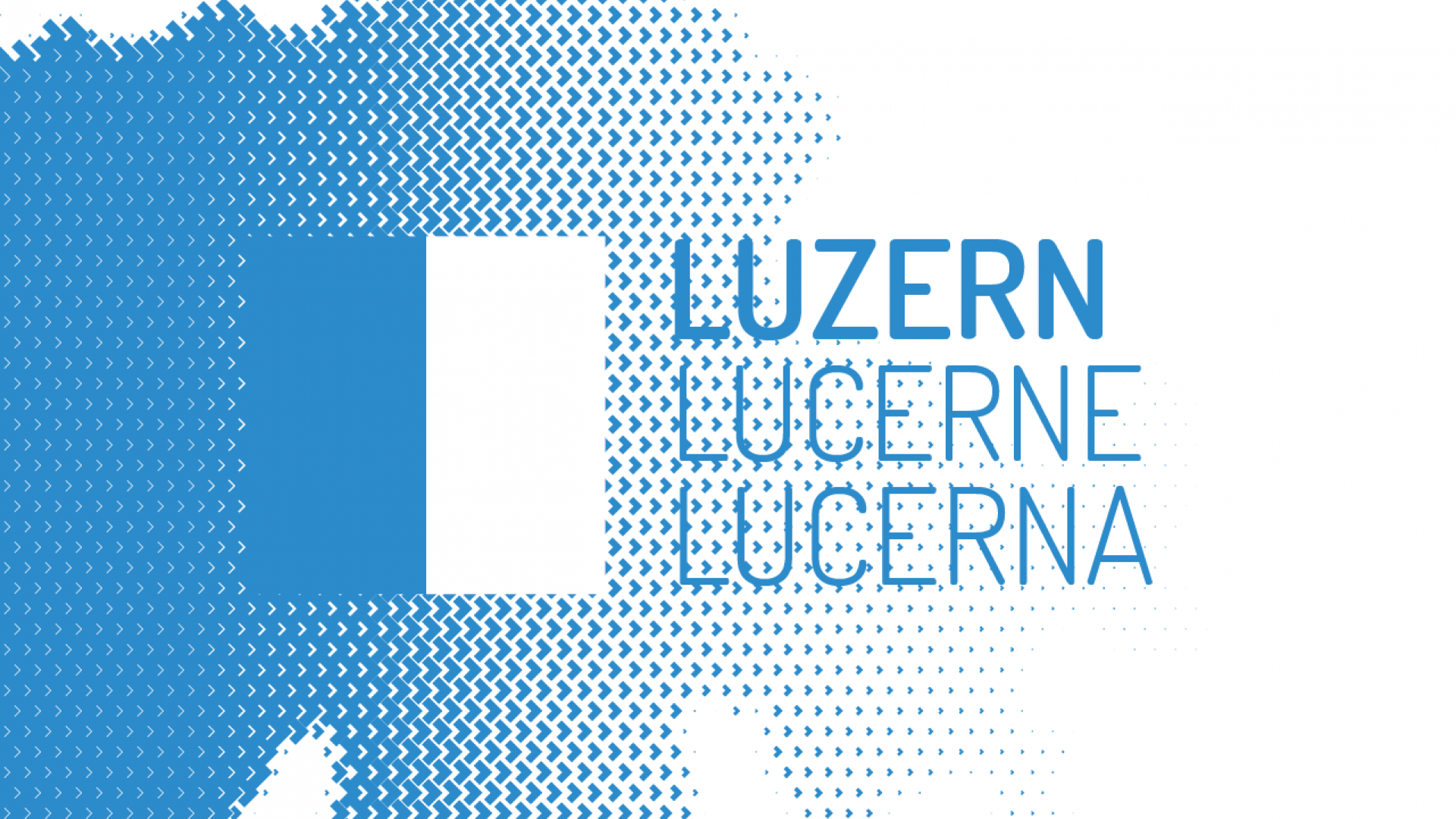 Kantonswappen Luzern vor blauem Umriss der Schweiz