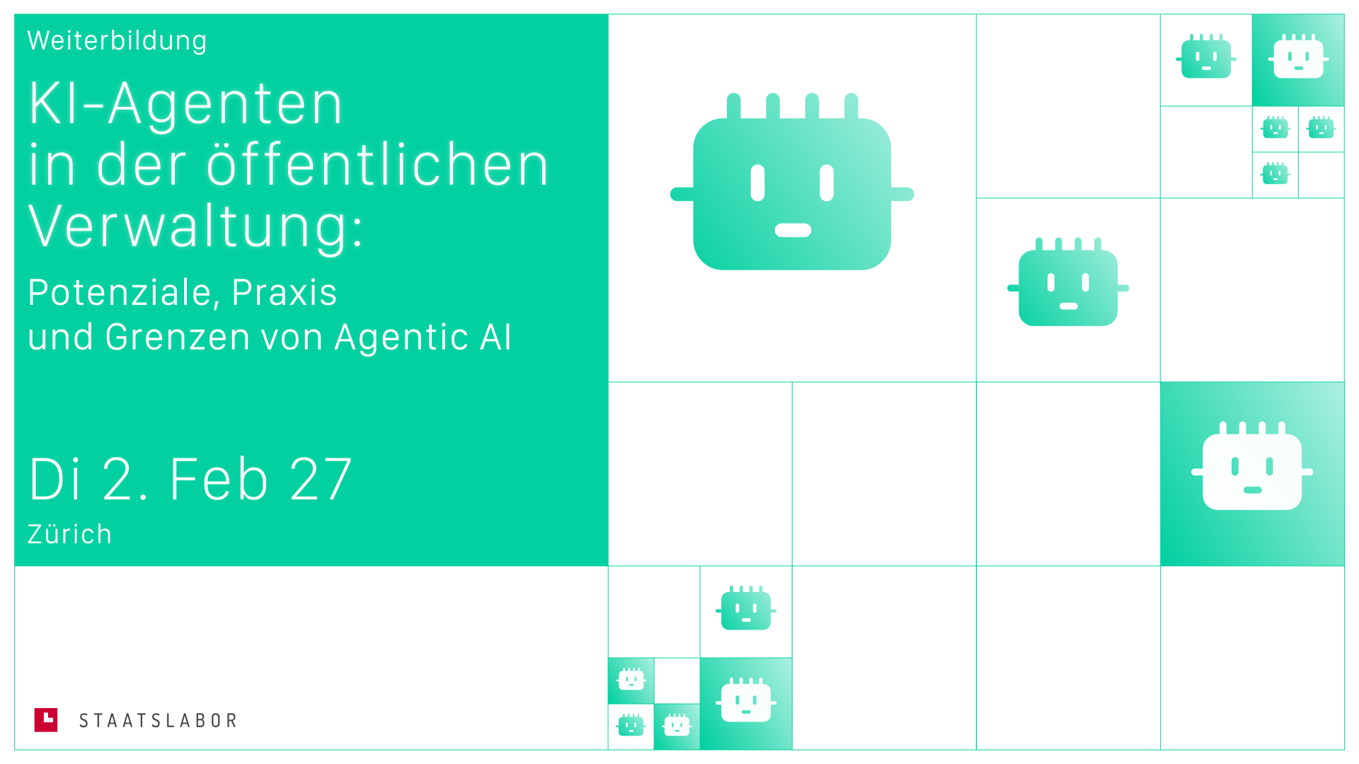 Flyer KI-Agenten Weiterbildung Februar 2027 Zürich