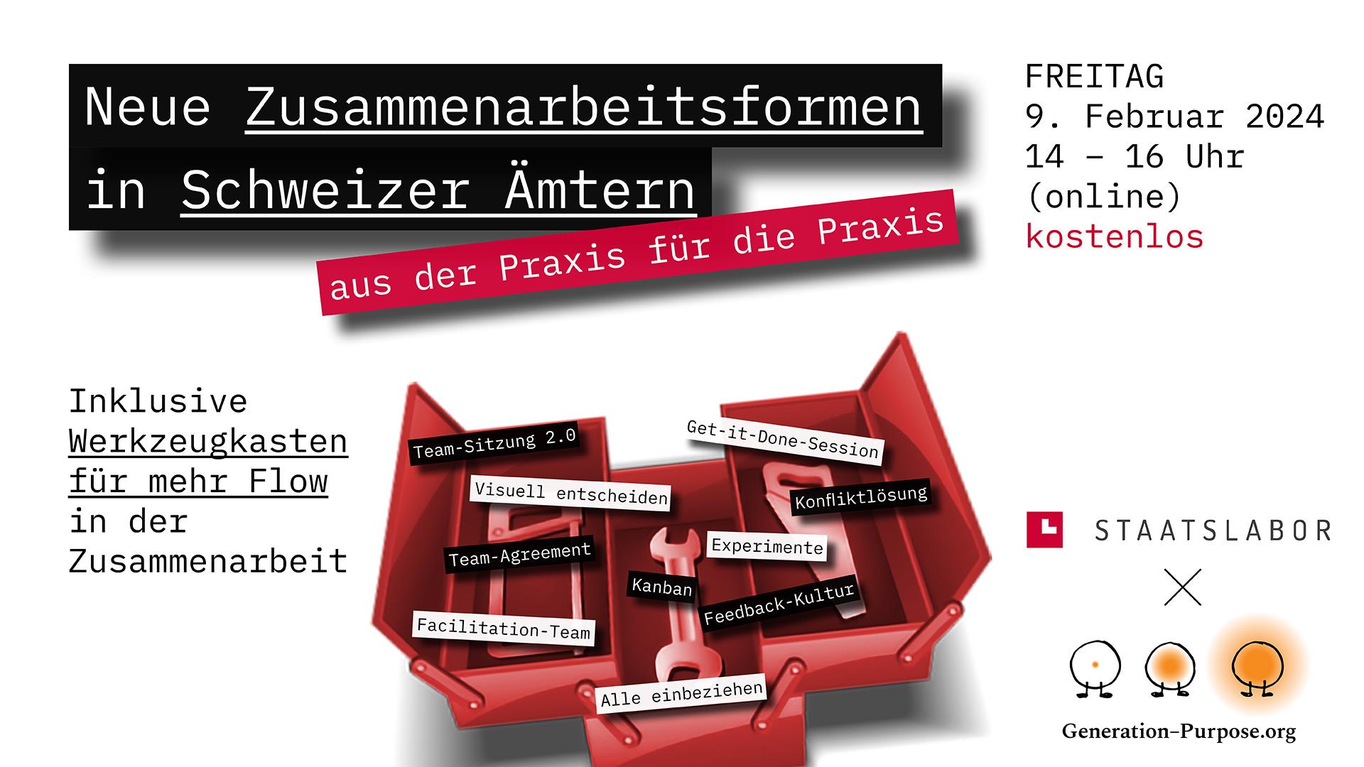 Flyer der Veranstaltung zur Flow-Zusammenarbeit