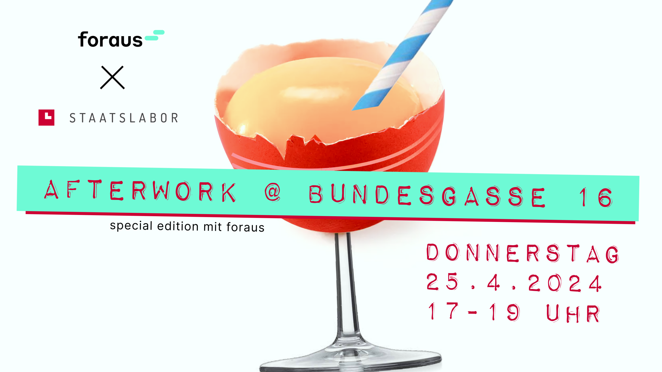 Flyer Afterwork mit foraus