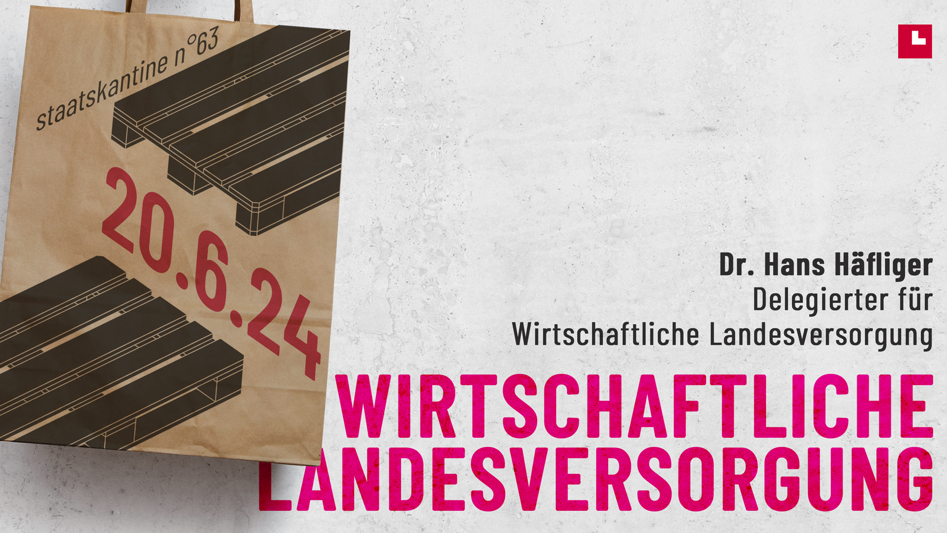 Flyer Event zur wirtschaftlliche Landesversorgung