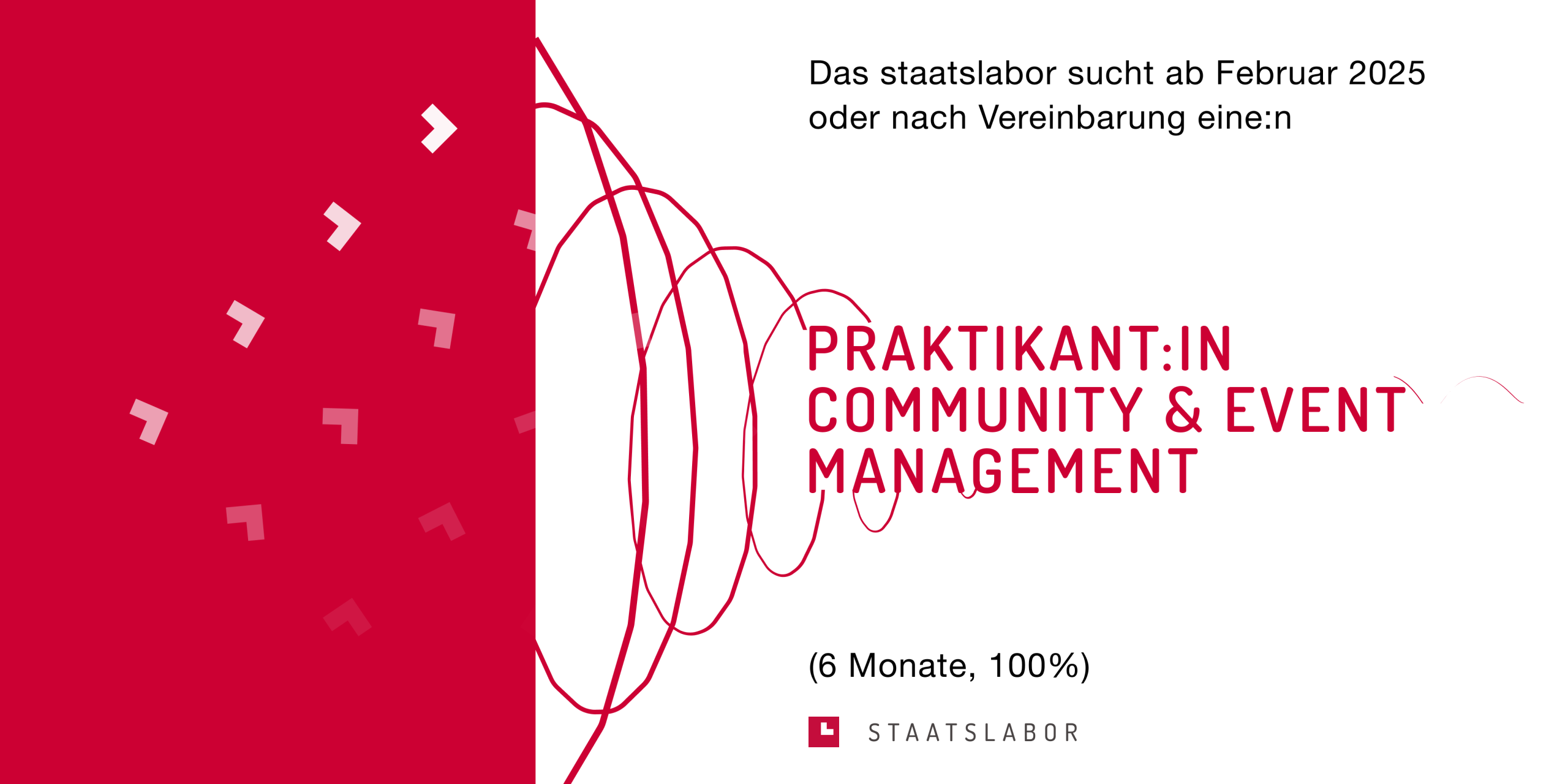 Praktikant:in Community & Event Management (100 %, 6 Monate) - ab Februar 2025 oder nach Vereinbarung