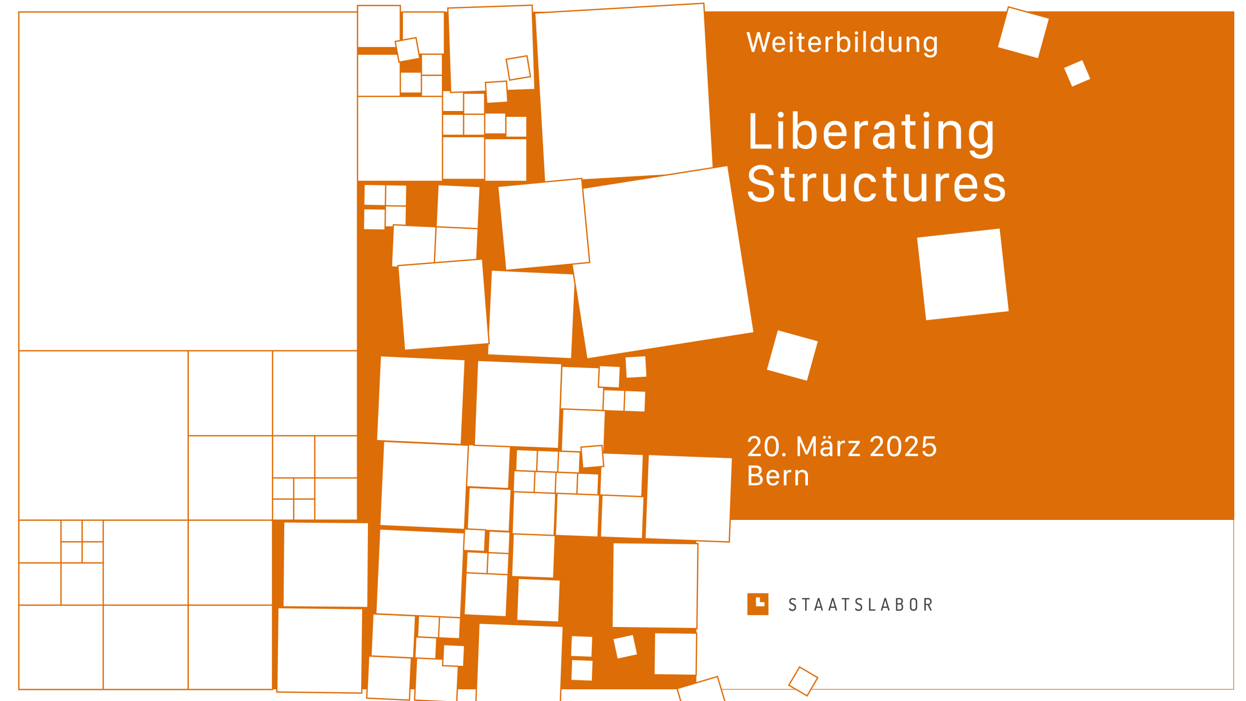 Flyer Weiterbildung Liberating Structures 20.03.25